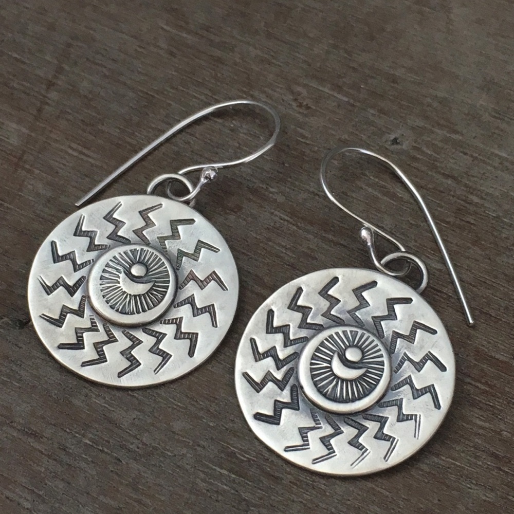 Silver Geometric Earrings - By Prox